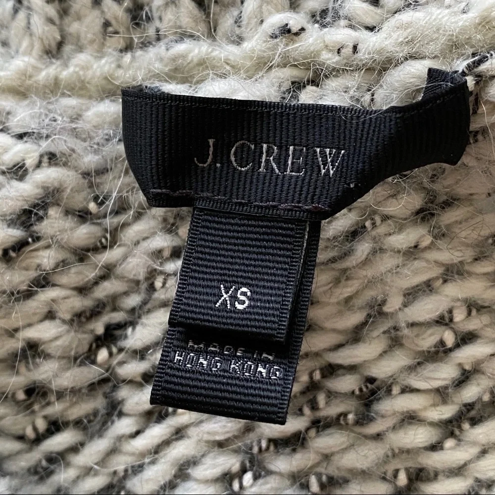 J.Crew Sweater Gray Marled Drop Shoulder Sweater, XS